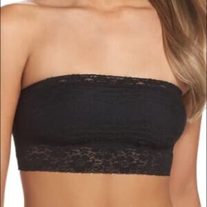 Free People Scalloped Lace Bandeau Bralette Size Large